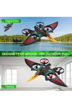 JAJEEK RC Aeroplane 2.4GHz Remote Controlled Quadcopter L0713 – Floating Fighter Aircraft, RTF for Beginners, Children & Adults, USB Charging, Green  - Image 2