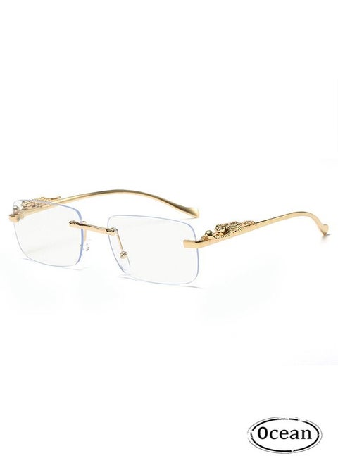 Stylish Cheetah Metal Head Sunglasses