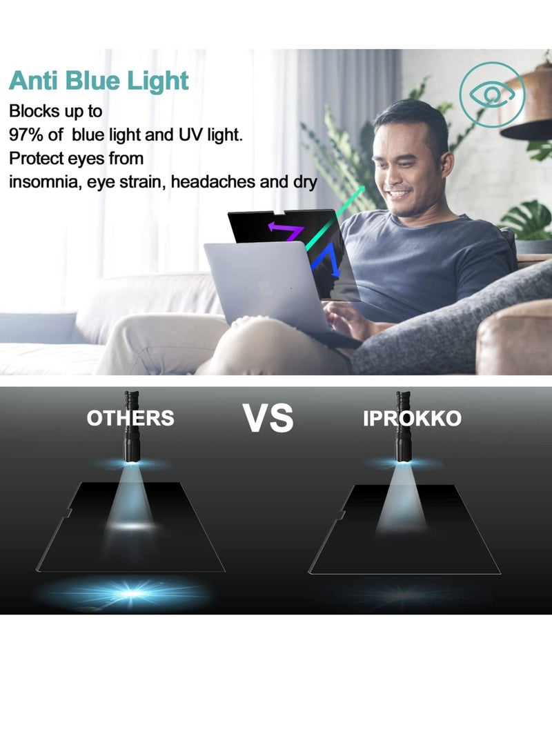 SYOSI Magnetic Privacy Screen Filter for Macbook Pro 14 inch 2021 M1 Pro/M1 Max A2442, Removable Easy On/Off Anti Blue Light Glare Laptop Privacy Screen, Compatible with Macbook Pro 14 inch 2021  - Image 3