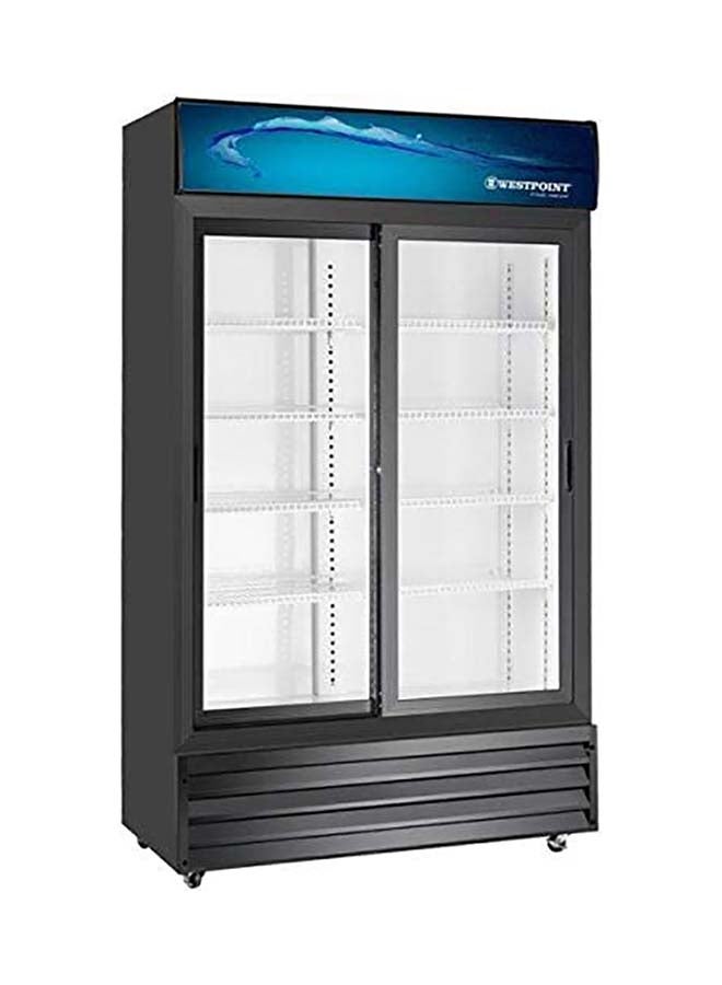 WESTPOINT 800 Litres Double Door Showcase Chiller With Tempered Glass Self Closing Doors 800 L 560 W WPSN8217T2 Black - Image 2