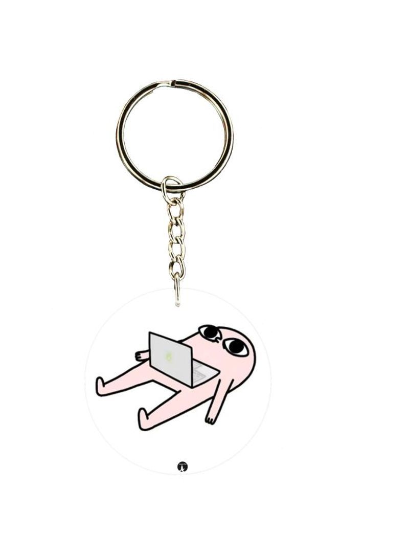 RKN Double Sided Cartoon Printed Keychain
