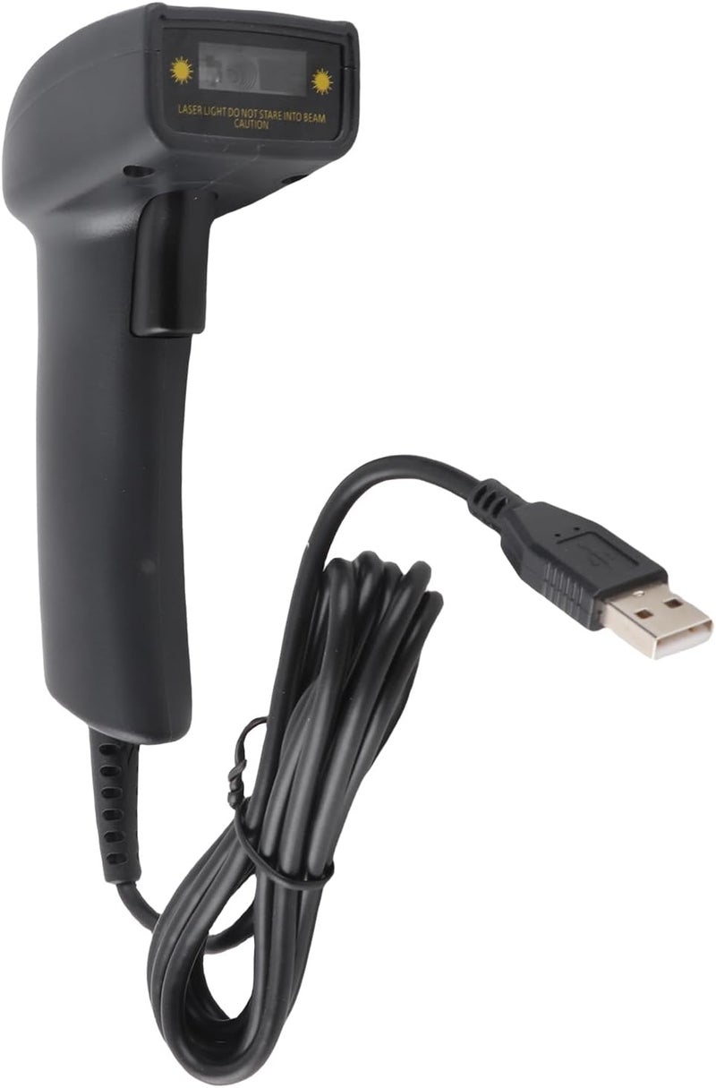 Sturdy 2D Wireless Barcode Scanner Handheld USB CCD Bar Code Reader Auto Actuator Scanning for Cosmetics Book Clothing Warehousing Red (2D USB) - Image 2
