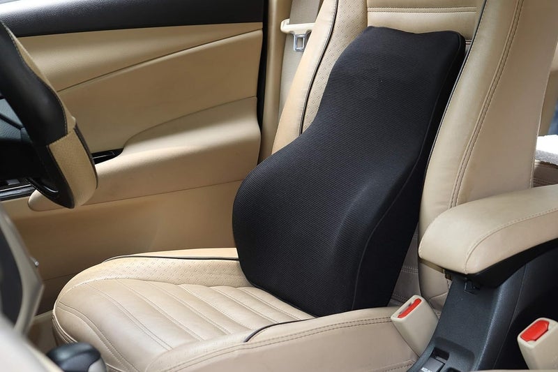 MUGATH Neck and Back Memory Foam Car Neck and Back Cushion Lumbar Support Pillow for Office Chair and Car Seat,Memory Foam Comfortable Ergonomic Design for Neck and Back Rest Pillow (Back Pillow - A) - Image 1