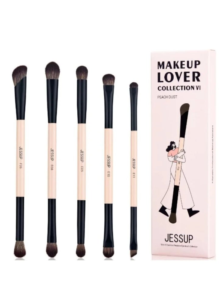 Double-Sided Makeup Brush Set - 5 Pieces T509