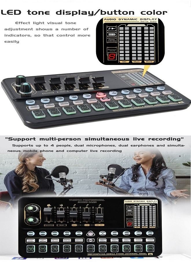 Sunbmebge Sound Card Microphone Podcast Package Is Specially Designed For Live Broadcast And Music And Short Video Recording  - Image 2