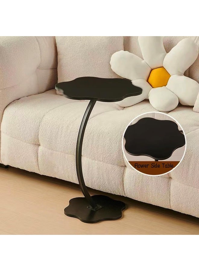 DubaiGallery Modern Side Table for Couch, C-Shaped End Table, Living Room & Bedroom Use - Image 3