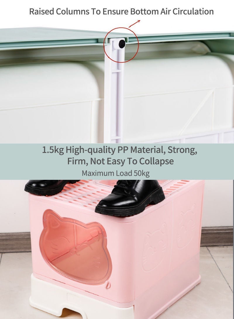 كيدل طوي مغلقة تماما القط القمامة مربع - Image 4