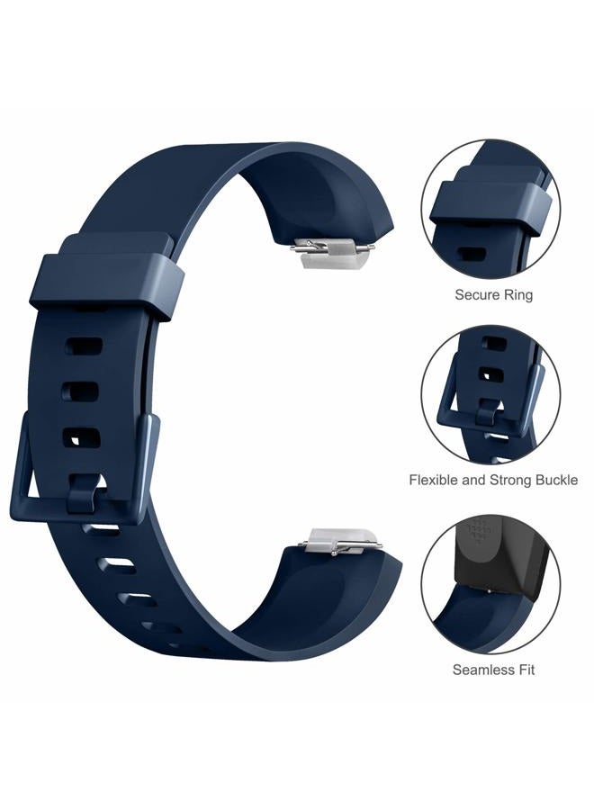 Meliya Pack 3 Silicone Bands for Fitbit Inspire HR & Fitbit Inspire & Ace 2 Replacement Wristbands for Women Men Small Large Small: for 5.5"-7.9"wrists - Image 2