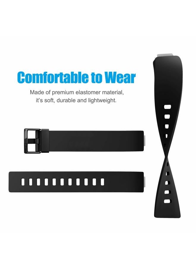 Meliya Pack 3 Silicone Bands for Fitbit Inspire HR & Fitbit Inspire & Ace 2 Replacement Wristbands for Women Men Small Large Small: for 5.5"-7.9"wrists - Image 4