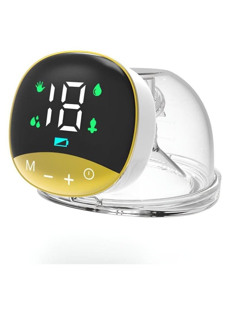 مضخة ثدي يمكن ارتداؤها - مضخة ثدي كهربائية محمولة بدون استخدام اليدين - 4 أوضاع بما في ذلك 12 وضعًا للرضاعة، و12 وضعًا للضخ، و12 وضعًا للمص، ووضع ضخ ثدي متغير - Image 3