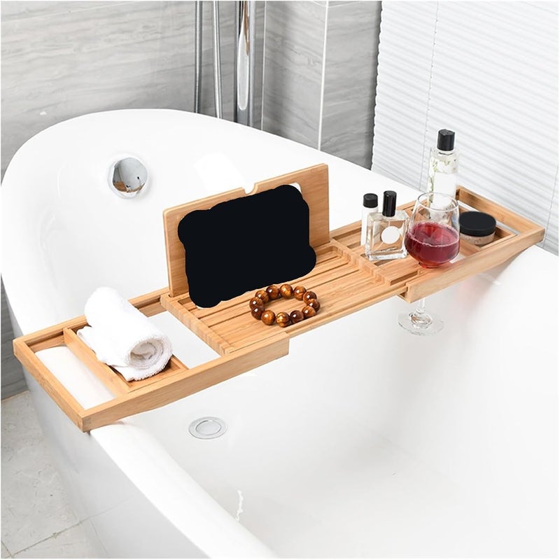 Bathtub Rack Bridge Storage Organizer Stretchable Expandable Bath Shelf Tray for Drinks Bathroom(A(30cm)) - Image 4