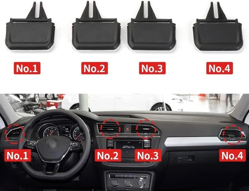DEMULAX AC Air Vent Outlet Tab Clip for VW Tiguan MK2 - Image 4