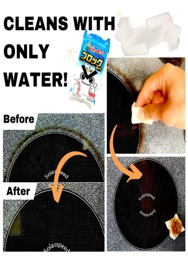 Daiso 1 PC XL Block Magic Eraser. Highly Recommended Extra Durable Melamine Foam. Miracle Cleaning Eraser gets The Job Done. Melamine Sponge Bulk Sized. Extra Thick Magic Cleaning sponges for Tough Jobs. - Image 2