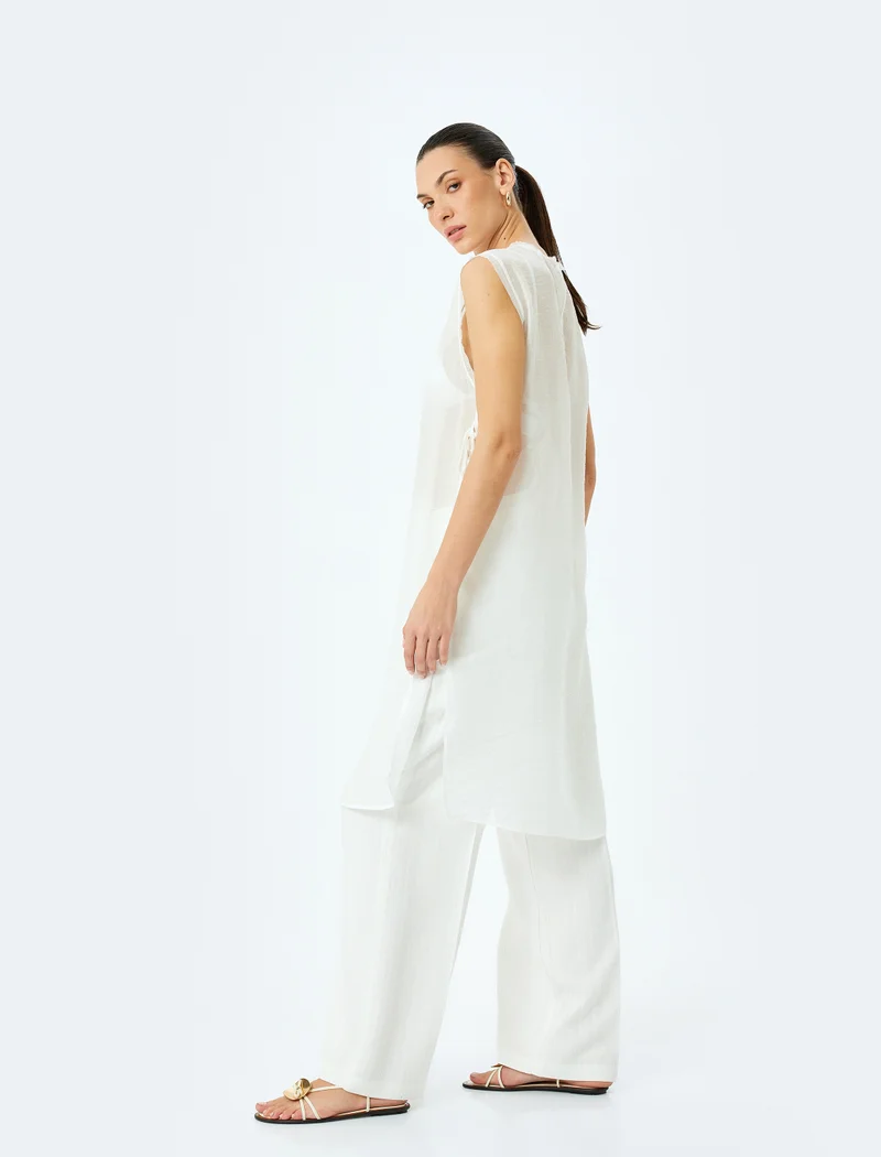كوتون Long Viscose Tunic
