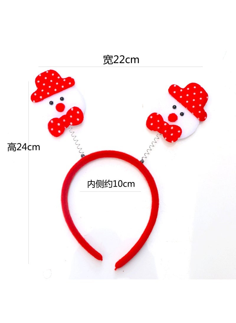 Christmas Headbands Reindeer Antler Snowman Party Favors Dianzi snowman headband 