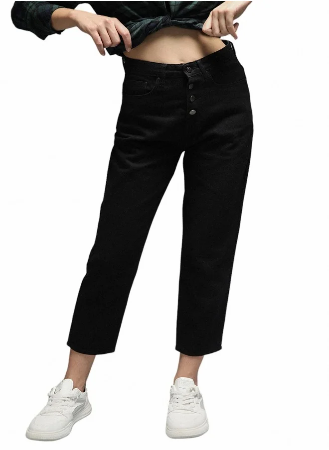 HIGH STAR Women Black Jeans
