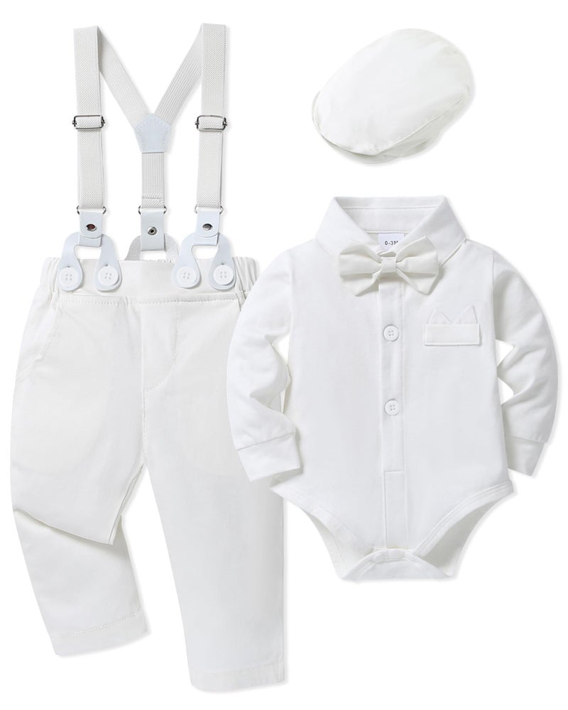 WESIDOM Baby Boy Baptism Outfit 0-24M Baby Boy Christening Clothing Set Newborn Infant Gentleman Dress Clothes - Image 1