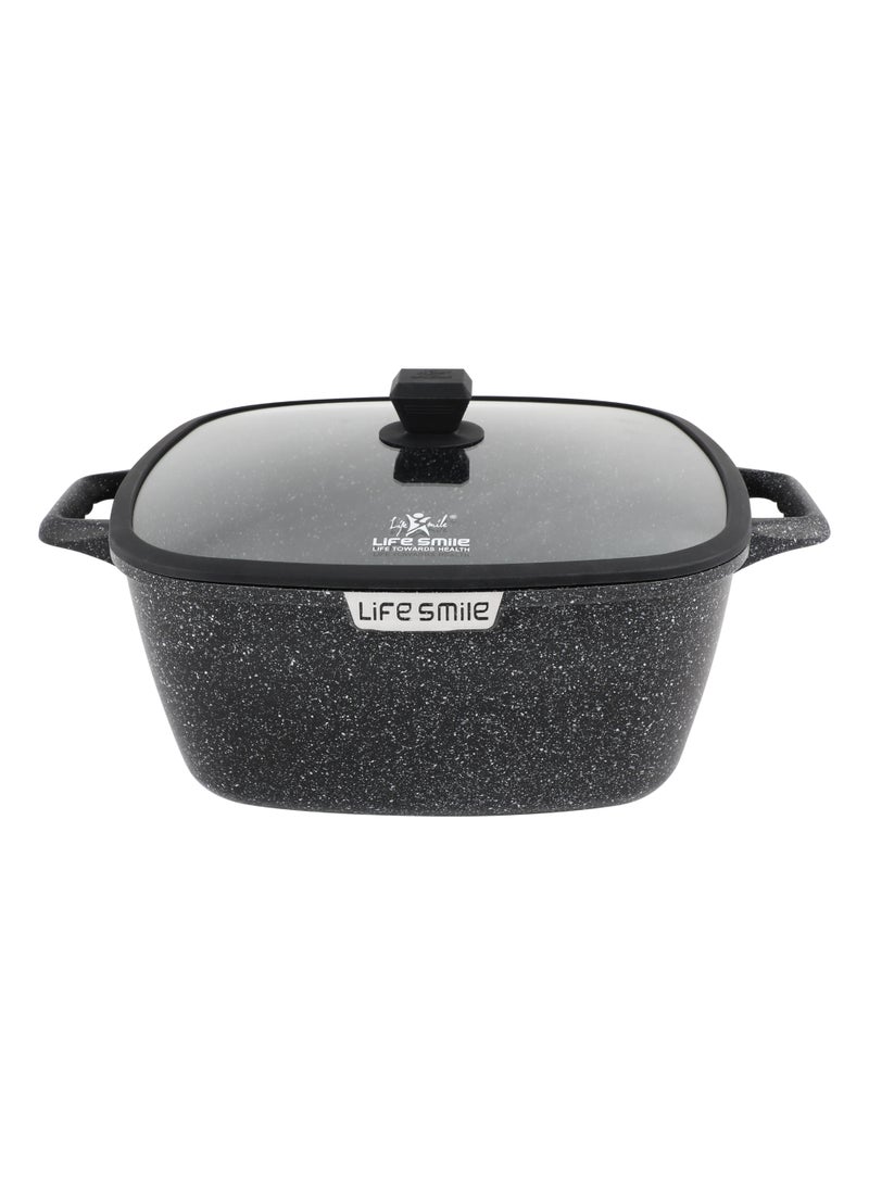 Life Smile Granite Nonstick 36cm(15.2L) Soup Pot with Lids– Induction Compatible Aluminum Pots, PFOA-Free, Scratch Resistant - Image 1