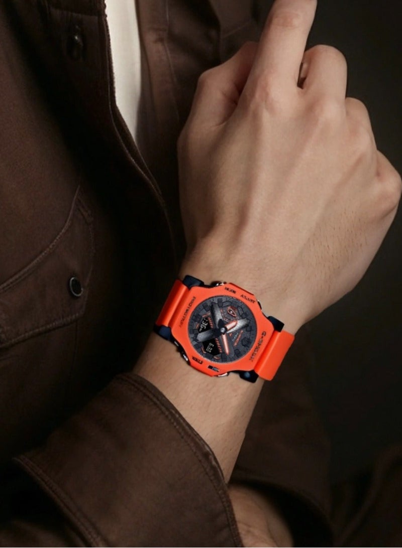 CASIO Casio GA-2300 series 200m waterproof Shi Ying movement resin strap Japanese and Korean men's watch black dial - Image 4