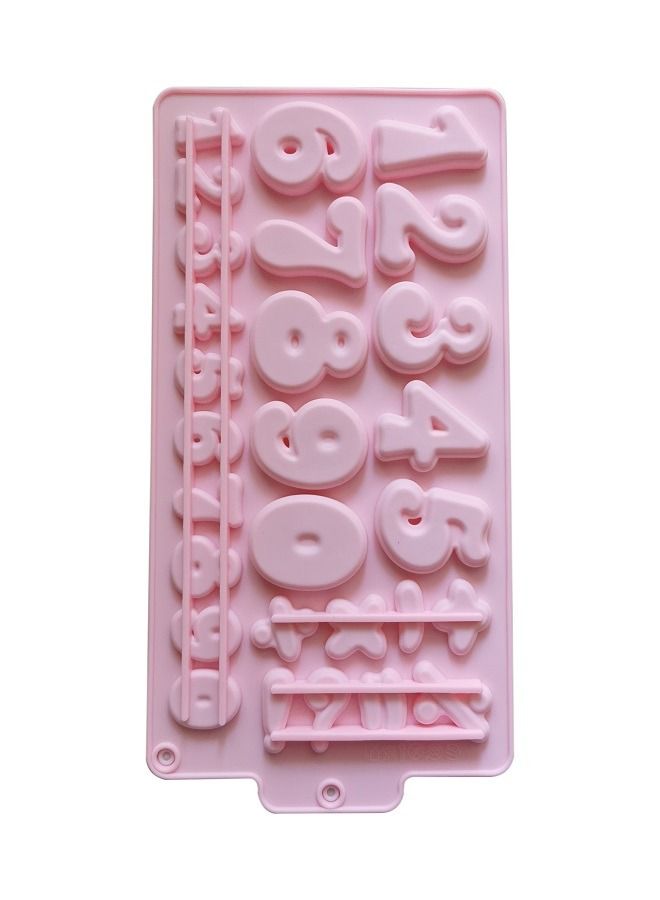 Numbers Silicone Molds For Chocolate Cake Decorations 33 x 16 cm - Image 1