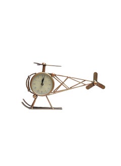 Royal Craft Palace Royal Craft Palace Time Takes Flight Discover The Iron Metal Helicopter Table Clock 4  - Image 1