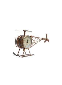 Royal Craft Palace Royal Craft Palace Time Takes Flight Discover The Iron Metal Helicopter Table Clock 4  - Image 2