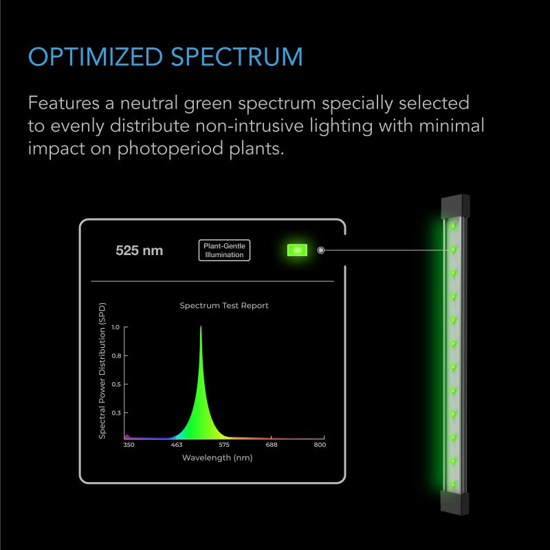 AC Infinity IONBEAM Green, Plant Gentle Green LED Work Light Bar 16â€, Timer Controller Dimmer, for Indoor Plants, Grow Tents, and Grow Rooms - Image 4