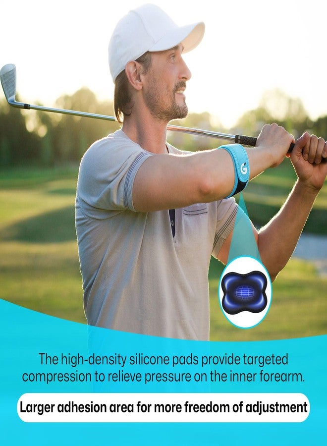 Gviipk 2026 Elbow Brace for Tendonitis and Tennis Elbow for Women Men, Breathable Tennis Elbow Strap with Compression Pad for Pain Relief, Adjustable Forearm Brace with Pressure Warning Design - 1Pack - Image 4