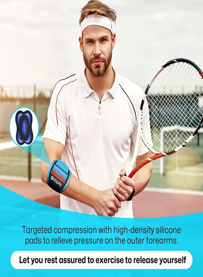 Gviipk 2026 Elbow Brace for Tendonitis and Tennis Elbow for Women Men, Breathable Tennis Elbow Strap with Compression Pad for Pain Relief, Adjustable Forearm Brace with Pressure Warning Design - 1Pack - Image 5