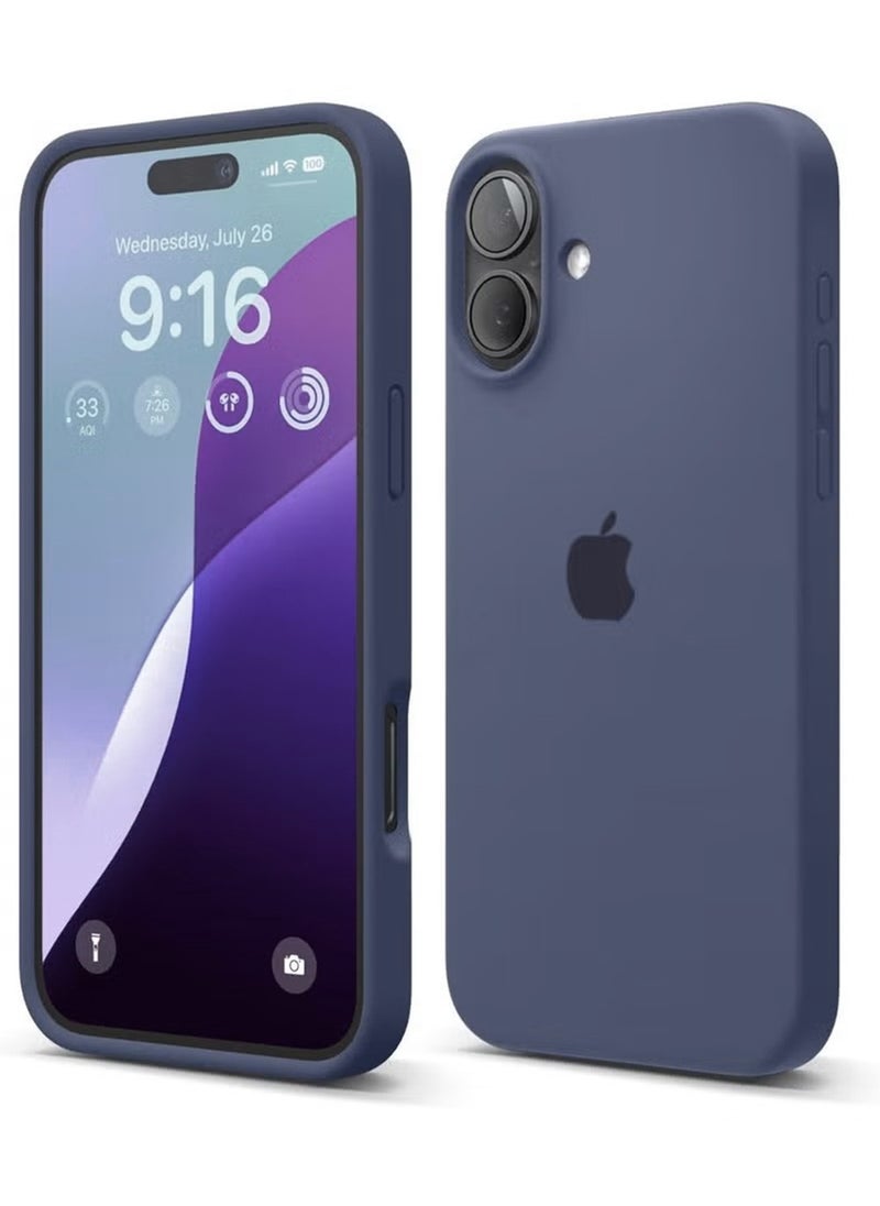 X-level Liquid Silicone Case Cover For Iphone 16,Silky Soft Touch Full Body Protective Phone Case Anti Scratch Shockproof Cover With Microfiber Lining,Slim Protective Back Cover with Comfortable Hold Touch Feeling and Anti-fingerprint  - Image 1