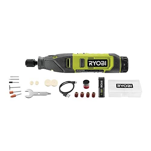 Ryobi أداة دوارة لاسلكية ريوبي RRT4-120GA15 4 فولت (1 × 4 فولت 2.0Ah)، أخضر - Image 4