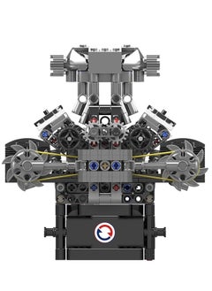 mould king 10206 MCL Supercar Building Blocks, V8 Engine Transmission Model Kit,Educational Sports Car Buildking Bricks Set, Construction Gift for Adults Teens  - Image 3