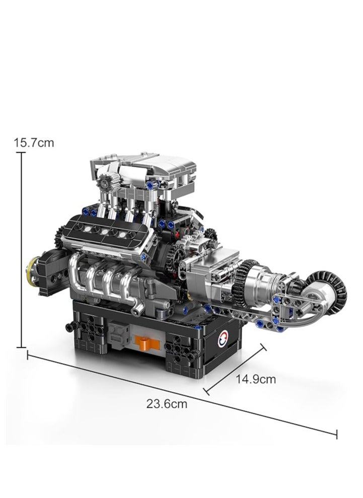 mould king 10206 MCL Supercar Building Blocks, V8 Engine Transmission Model Kit,Educational Sports Car Buildking Bricks Set, Construction Gift for Adults Teens  - Image 4