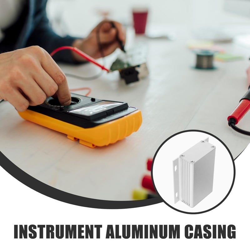 Aluminum Electrical Project Box 80x71x25mm Amplifier Junction Case Metal Enclosure DIY Power Supply Instrument Housing for Electronics - Image 3
