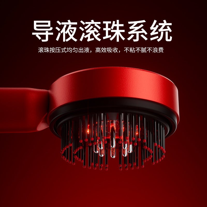 Electric Scalp Massage Comb with Red/Blue Light Therapy for Hair Growth and DHT Control - Image 2