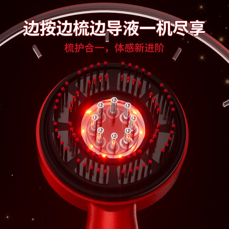 Electric Scalp Massage Comb with Red/Blue Light Therapy for Hair Growth and DHT Control - Image 3