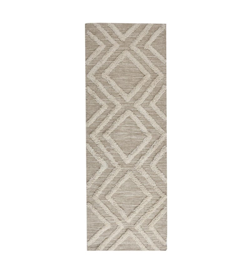 Slazie Cotton Soft Multi-Purpose Floor Rug for Bedroom Living Room|Kitchen Runner|Bedside Runner |Bed Runner|Reversible|2x5 Feet| (Beige) - Image 3