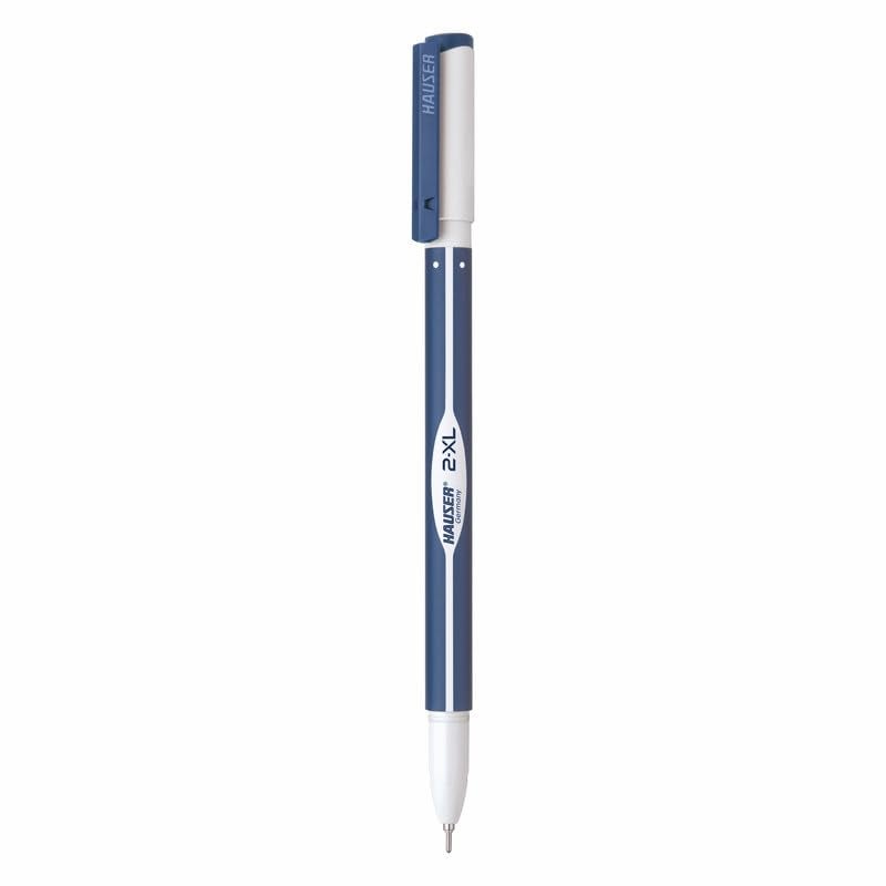 Hauser 2 XL Fine Tip Ball Pen | 2-XL Writing Length with Jumbo Refill | Minimalistic & Aesthetic Body Design | Blue Ink, Pack Of 10 - Image 2