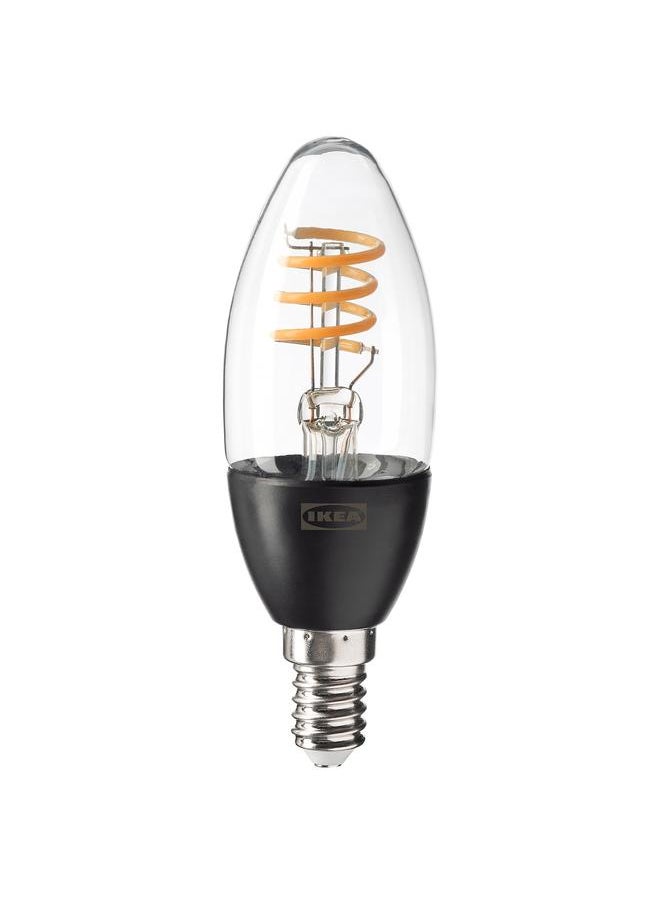 ماركة غير محددة - مصباح LED E14 بقوة 250 لومن، ثريا ذكية لاسلكية قابلة للتعتيم/أبيض دافئ - Image 1