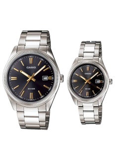CASIO Casio Stainless Steel band couple watch MTP/LTP-1302D-1A2VDF 