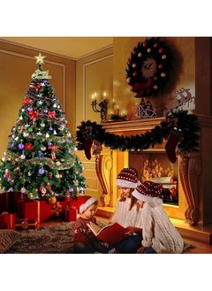 SINCHER SINCHER Artificial Tree 6ft 1250 branches of flocked tree, easy to assemble, iron frame, for home use  - Image 4