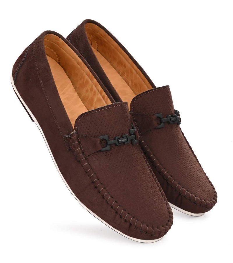MACTREE Men's Brown Loafers - 7 UK - Image 2