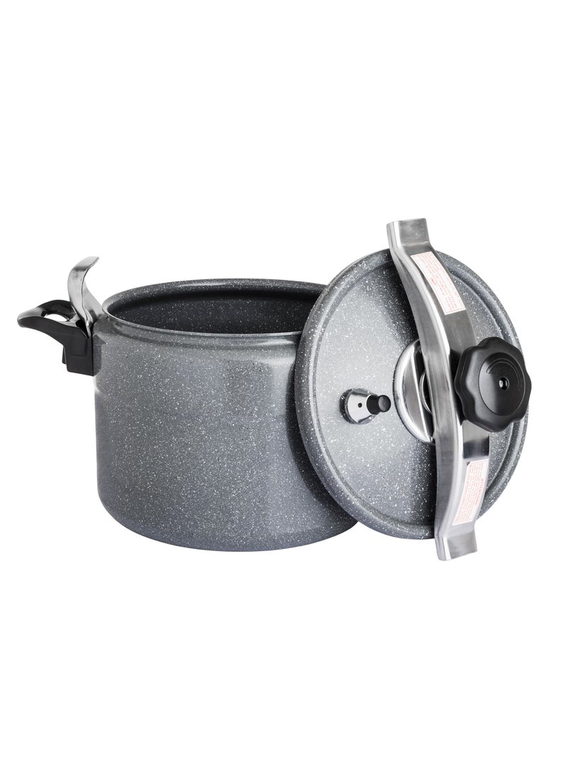 Hic 10 literLiters Aluminium Granite Pressure Cooker 10 liter Grey Color Gray - Image 3