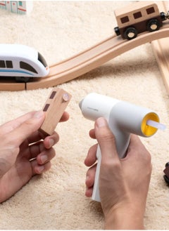 HOTO Auto Hot Glue Gun – Cordless Glue Gun for Crafts, DIY, Repair, Decorating, Floral Projects – One-Press Operation, 30s Fast Preheat, Anti-Drip, Auto Shut-Off, 3000mAh Battery, 40 Colorful Glue Sticks Included – QWRJQ002  - Image 2