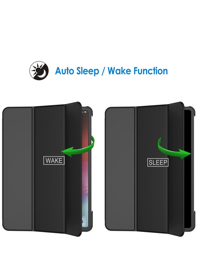 Jetech حافظة لجهاز آيباد برو 11 بوصة 2021 2020 2018 متوافقة مع قلم التغطية مع خاصية الاستيقاظ التلقائي والنوم باللون الأسود - Image 3