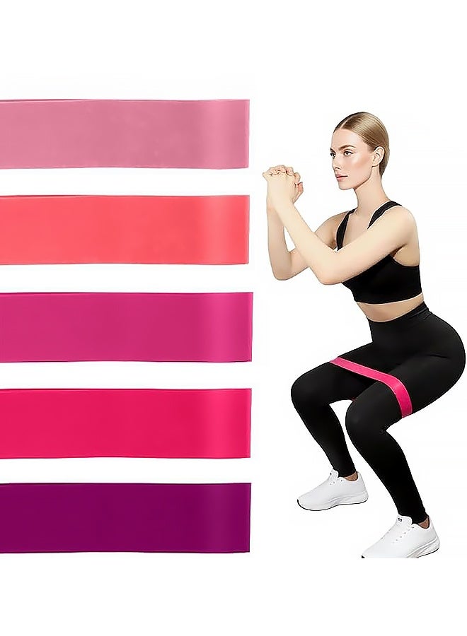 5PCS Resistance Bands for Gym, Home Exercise, Latex Free Elastic and Exercise Bands Set for Stretching, Suitable for Yoga, Pilates - Image 1