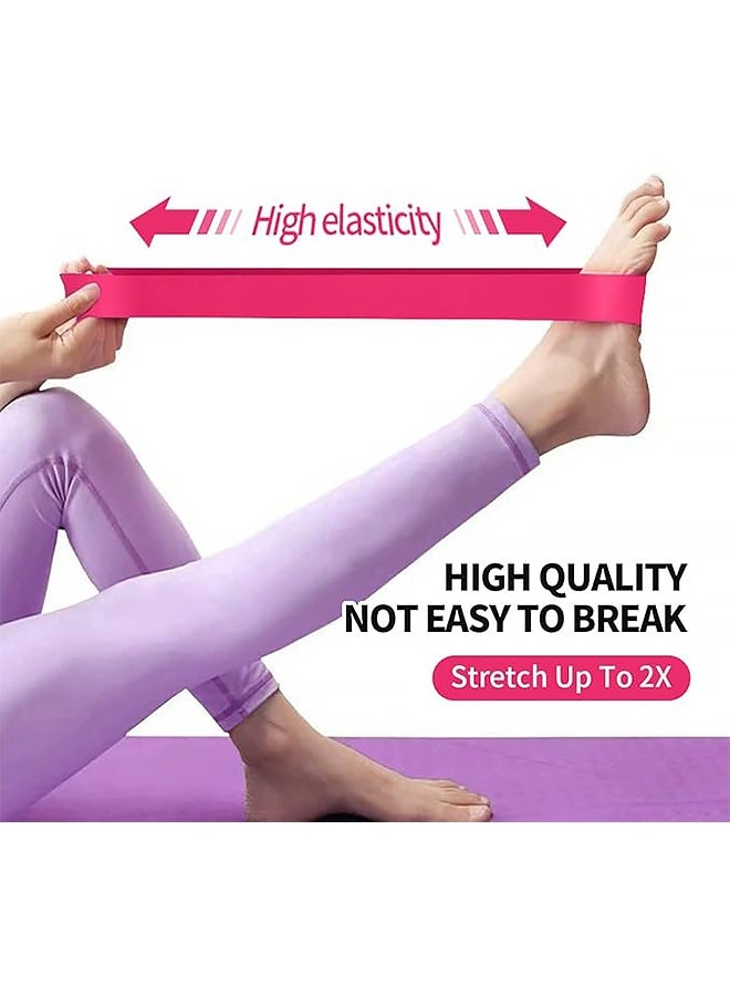 5PCS Resistance Bands for Gym, Home Exercise, Latex Free Elastic and Exercise Bands Set for Stretching, Suitable for Yoga, Pilates - Image 5