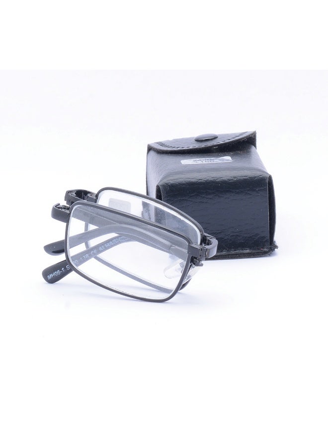 Foldable reading glasses for men and women - with case and cleaning cloth - Image 1