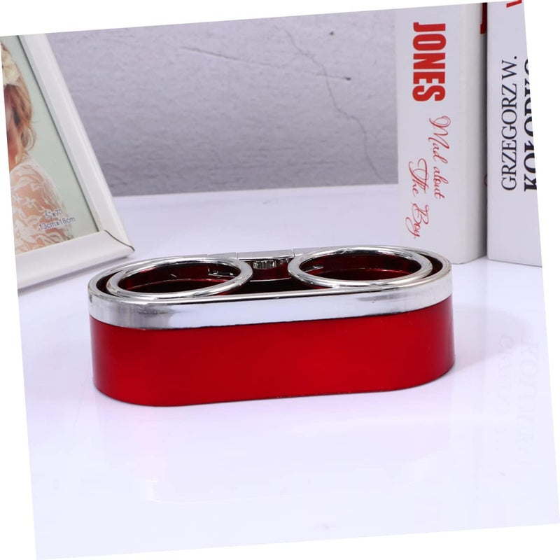 FAVOMOTO 1pc Multi-Function Dual Cup Holder for Cars -Skid Drink Rack for Canned Beverages Fit for All Vehicle Models Red - Image 4