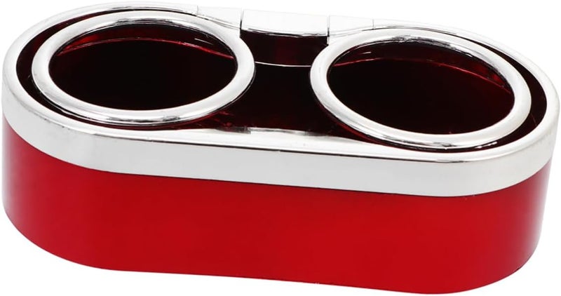 FAVOMOTO 1pc Multi-Function Dual Cup Holder for Cars -Skid Drink Rack for Canned Beverages Fit for All Vehicle Models Red - Image 1